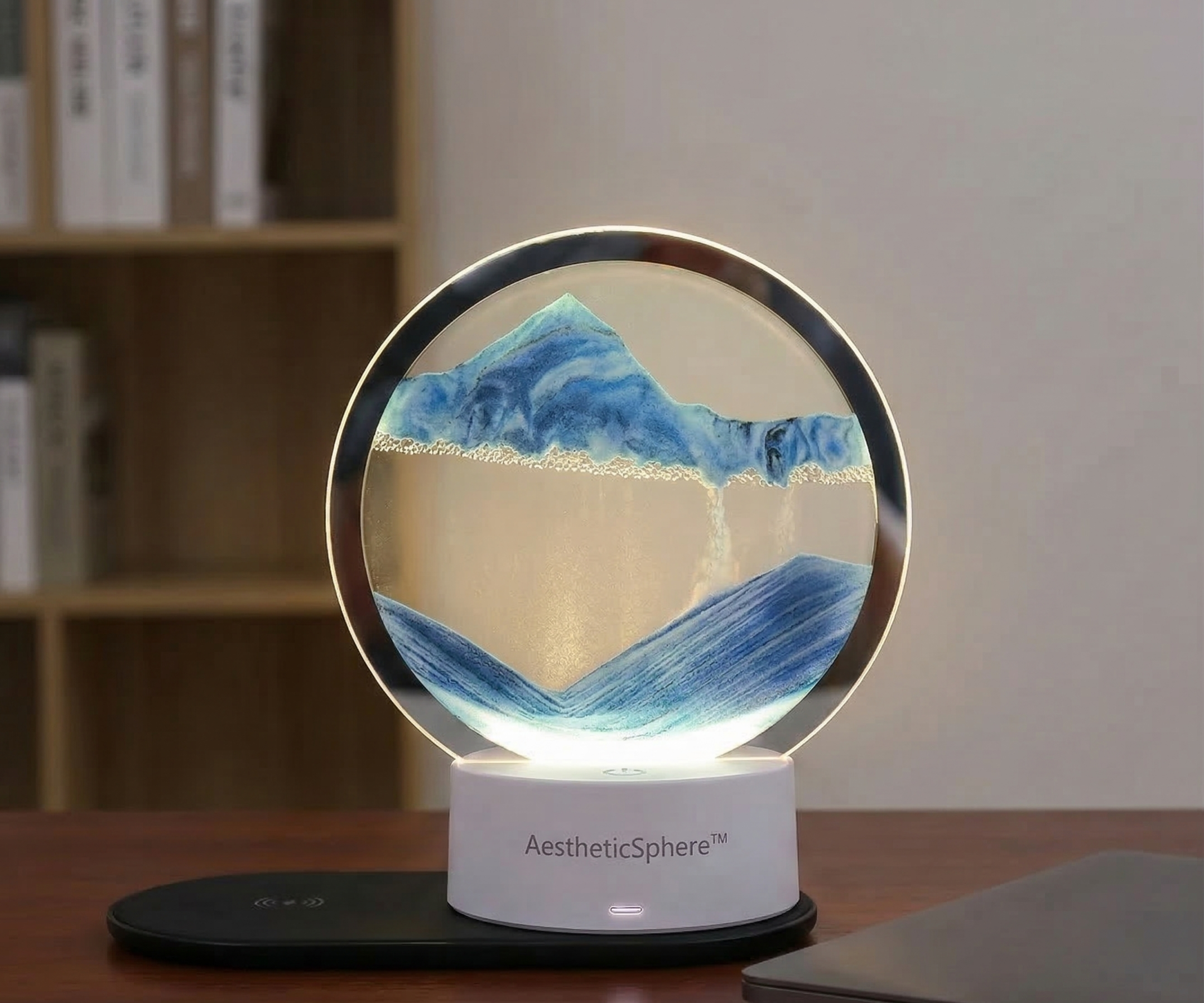 AestheticSphere™ | Interactive Kinetic Sand Art & LED Lamp