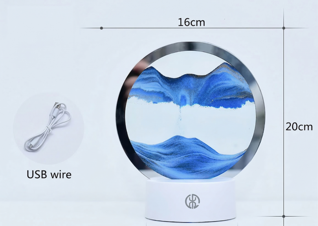 AestheticSphere™ | Interactive Kinetic Sand Art & LED Lamp